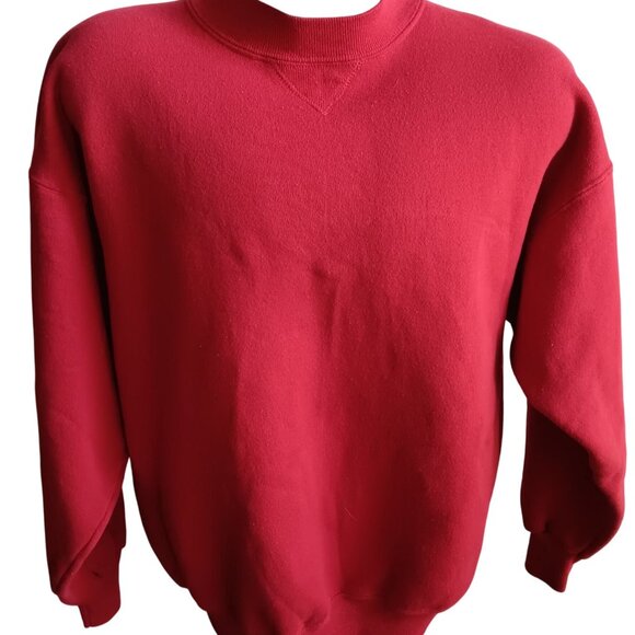Vtg 90's Ultra Sweats Heavyweight Red Sweatshirt XL Made In USA - Picture 1 of 4